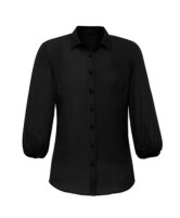 Lucy Womens 3/4 Sleeve Blouse - 